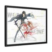 Load image into Gallery viewer, Yuuki Asuna &amp; Kirigaya Kazuto Canvas Framed Art Print
