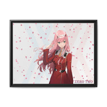 Load image into Gallery viewer, Zero Two Blossoms World Canvas Framed Art Print
