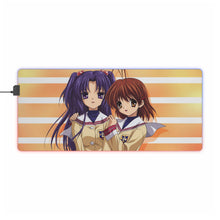 Load image into Gallery viewer, Clannad Nagisa Furukawa, Kotomi Ichinose RGB LED Mouse Pad (Desk Mat)
