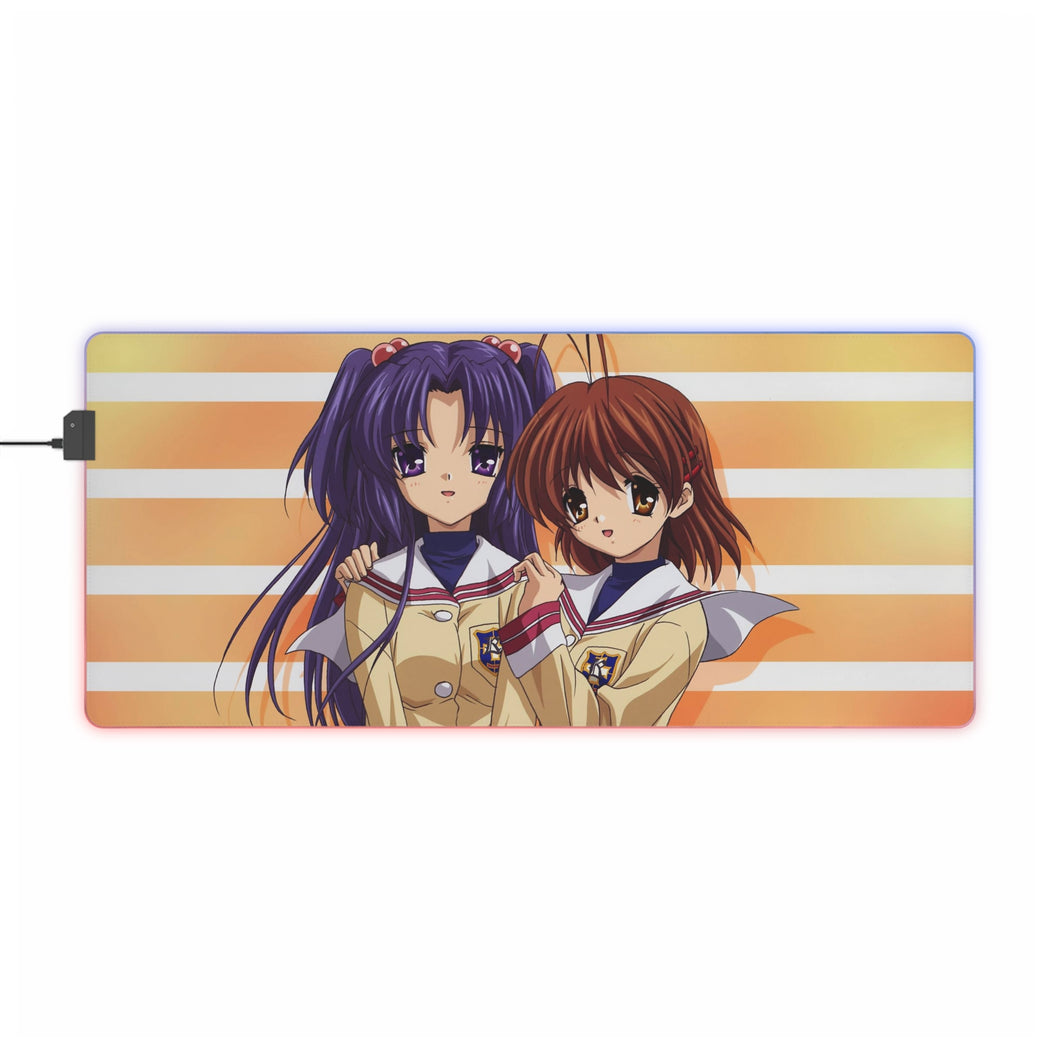 Clannad Nagisa Furukawa, Kotomi Ichinose RGB LED Mouse Pad (Desk Mat)