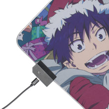 Load image into Gallery viewer, Blue Exorcist RGB LED Mouse Pad (Desk Mat)
