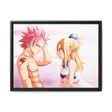 Load image into Gallery viewer, Fairy Tail Natsu Dragneel, Lucy Heartfilia Canvas Framed Art Print
