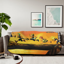 Load image into Gallery viewer, One Piece Monkey D. Luffy, Roronoa Zoro, Sanji, Nami, Usopp Sherpa Blanket
