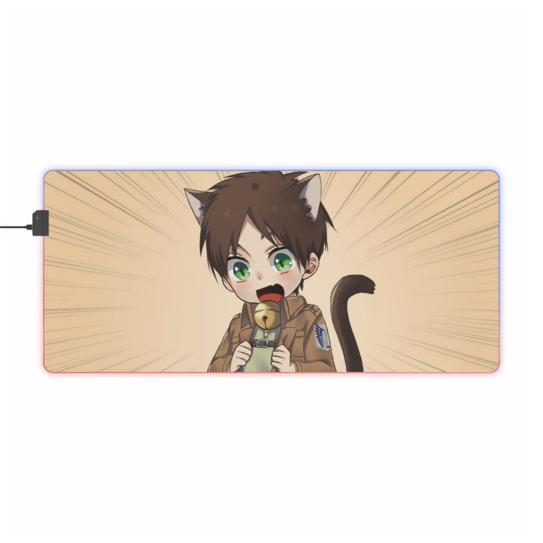 Anime Attack On Titan RGB LED Mouse Pad (Desk Mat)