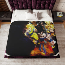 Load image into Gallery viewer, Anime Dragon Ball Z Sherpa Blanket
