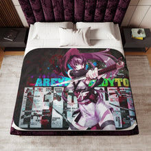 Load image into Gallery viewer, Anime Highschool Of The Dead Sherpa Blanket
