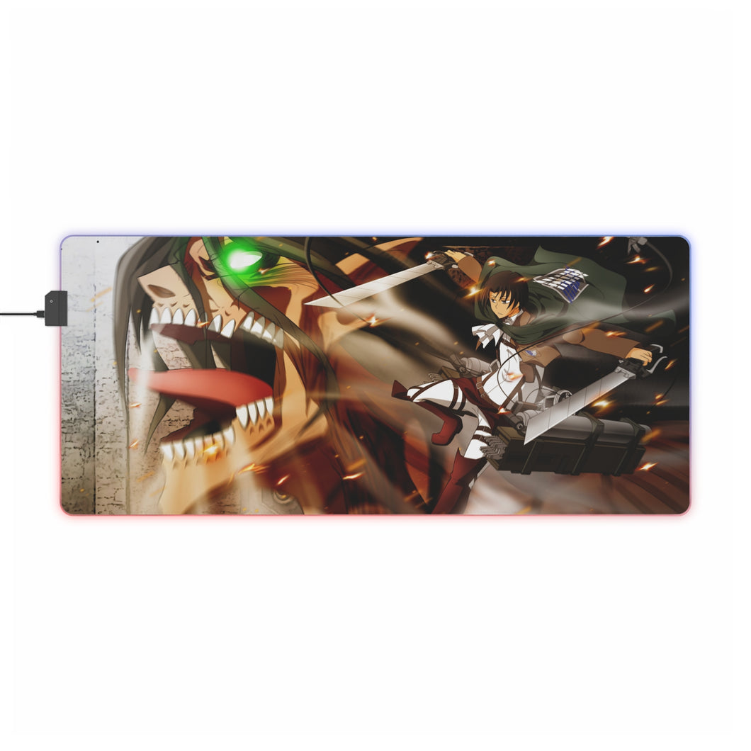 Anime Attack On Titan RGB LED Mouse Pad (Desk Mat)
