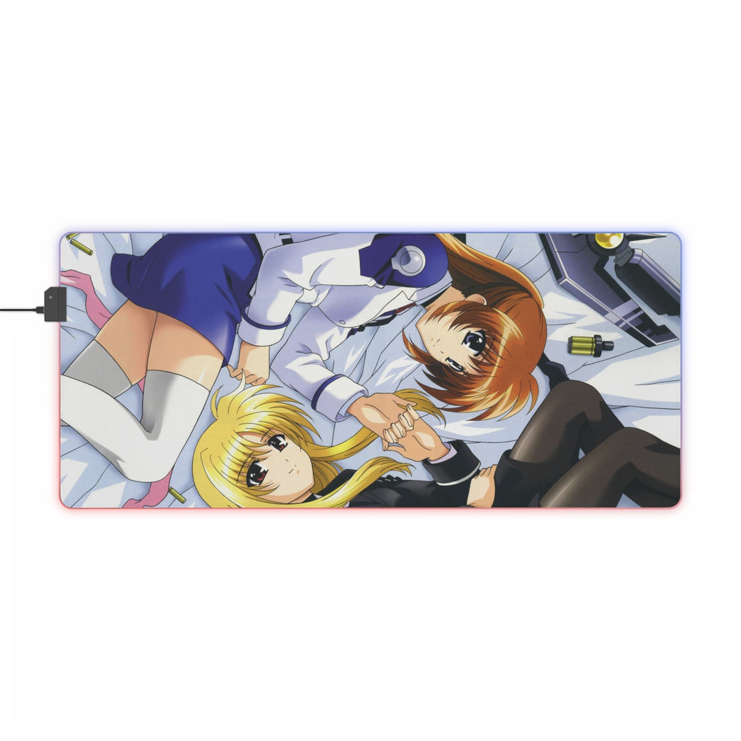 Magical Girl Lyrical Nanoha RGB LED Mouse Pad (Desk Mat)