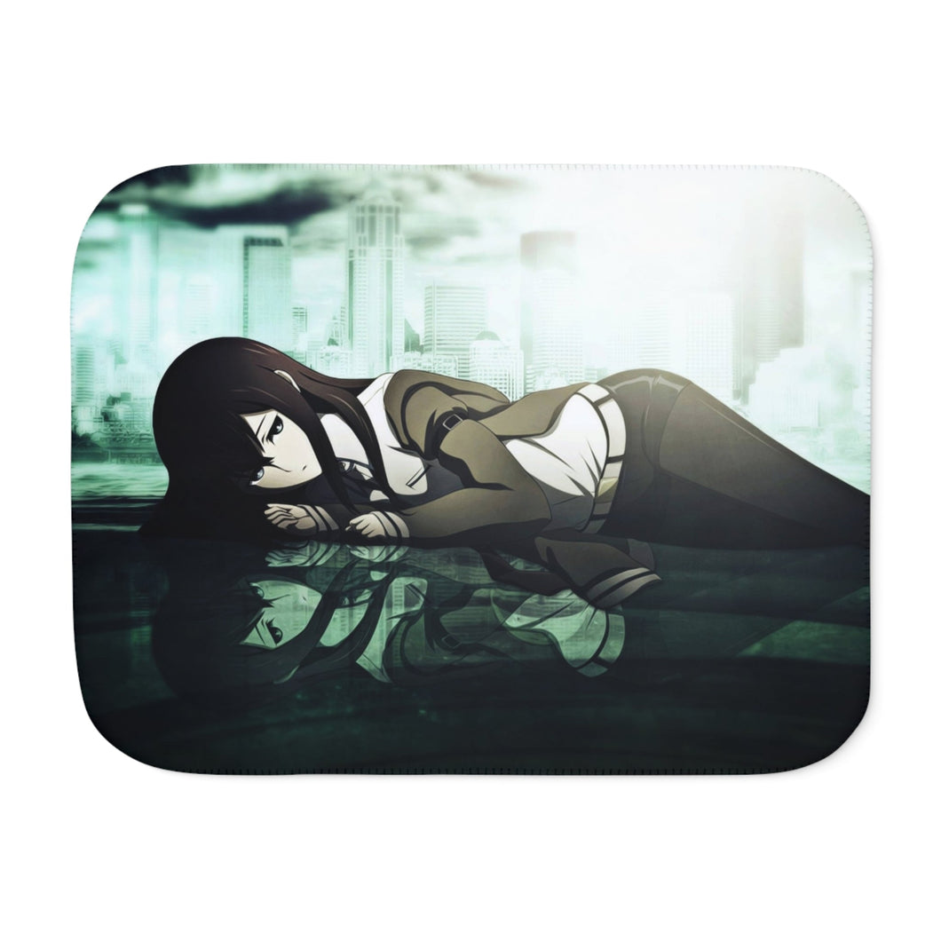 Makise Kurisu Sherpa Blanket