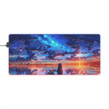 Load image into Gallery viewer, Anime Sunset RGB LED Mouse Pad (Desk Mat)
