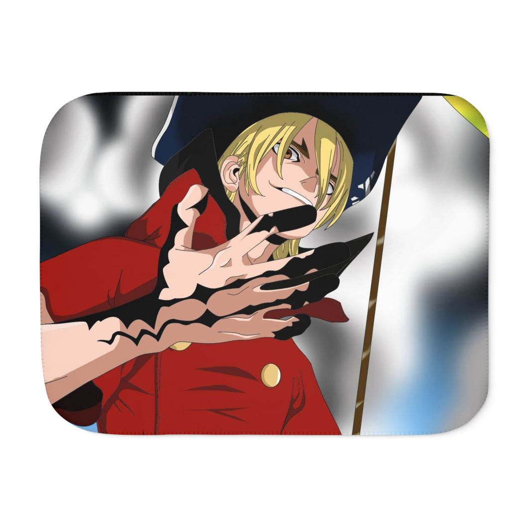 Anime Dr. Stone Sherpa Blanket