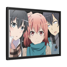 Load image into Gallery viewer, My Teen Romantic Comedy SNAFU Hachiman Hikigaya, Yukino Yukinoshita, Yui Yuigahama Canvas Framed Art Print
