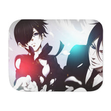 Load image into Gallery viewer, Black Butler Sherpa Blanket

