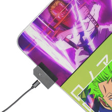Load image into Gallery viewer, Roronoa Zoro RGB LED Mouse Pad (Desk Mat)
