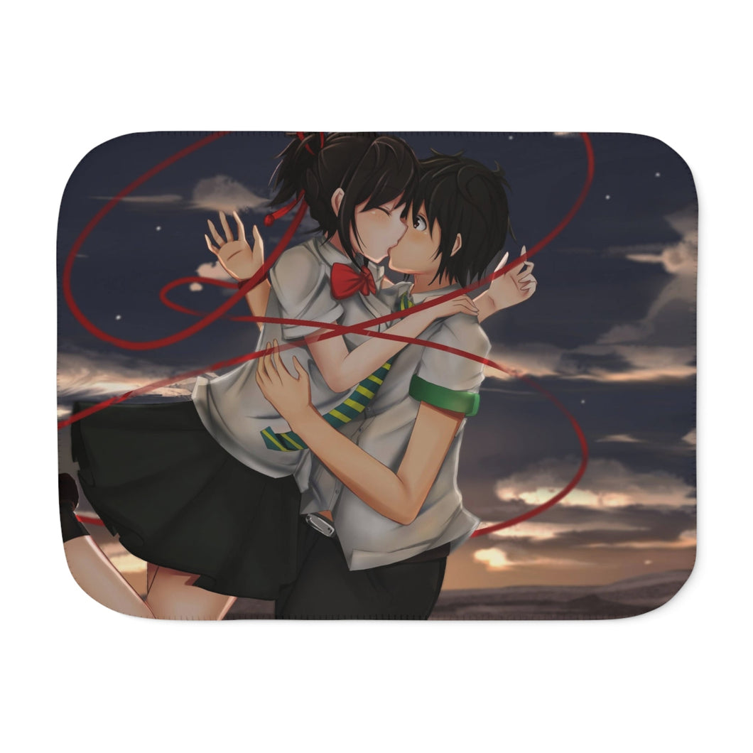 Anime Your Name. Sherpa Blanket