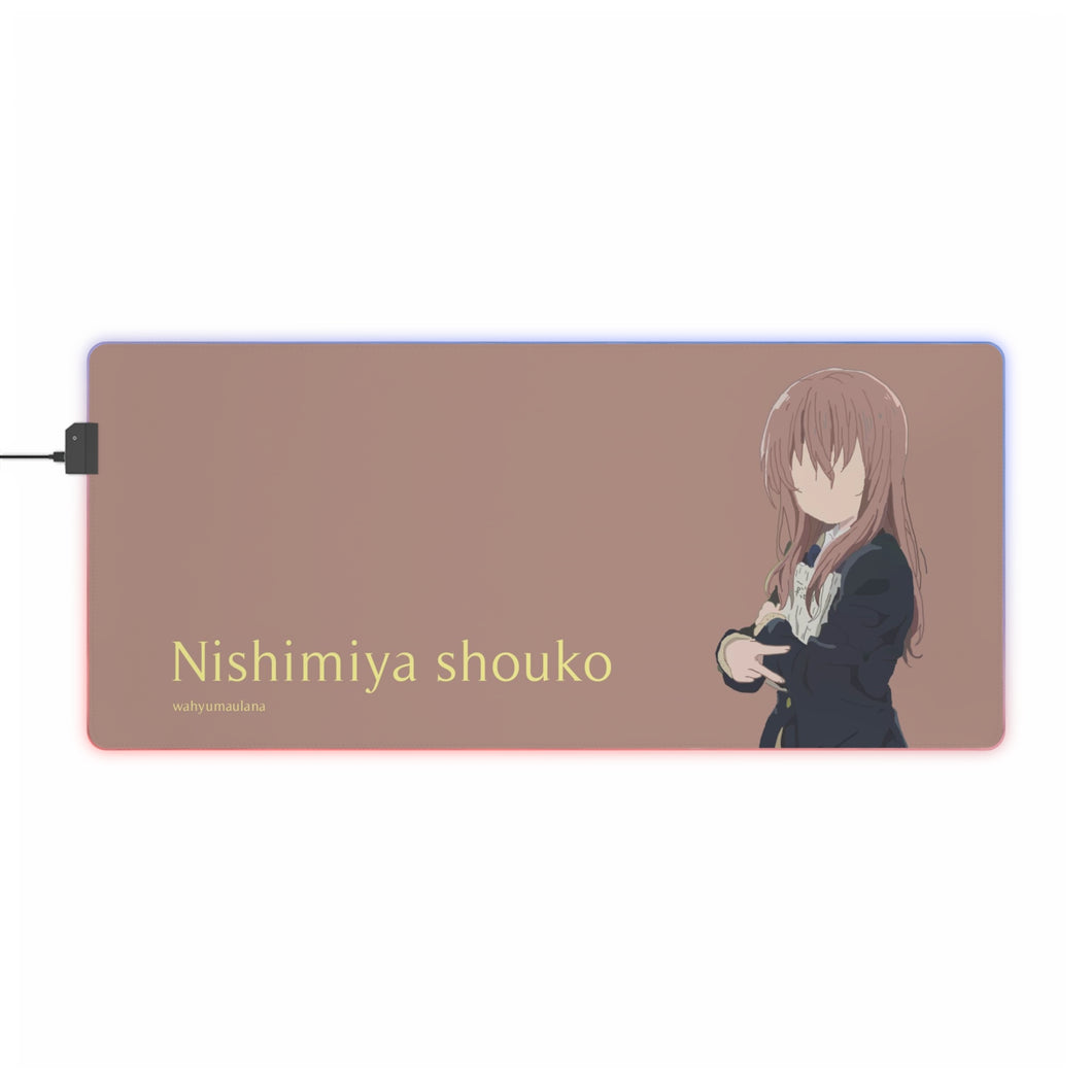 Koe No Katachi RGB LED Mouse Pad (Desk Mat)