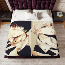 Load image into Gallery viewer, Kaneki Ken ( Tokyo Ghoul) Sherpa Blanket

