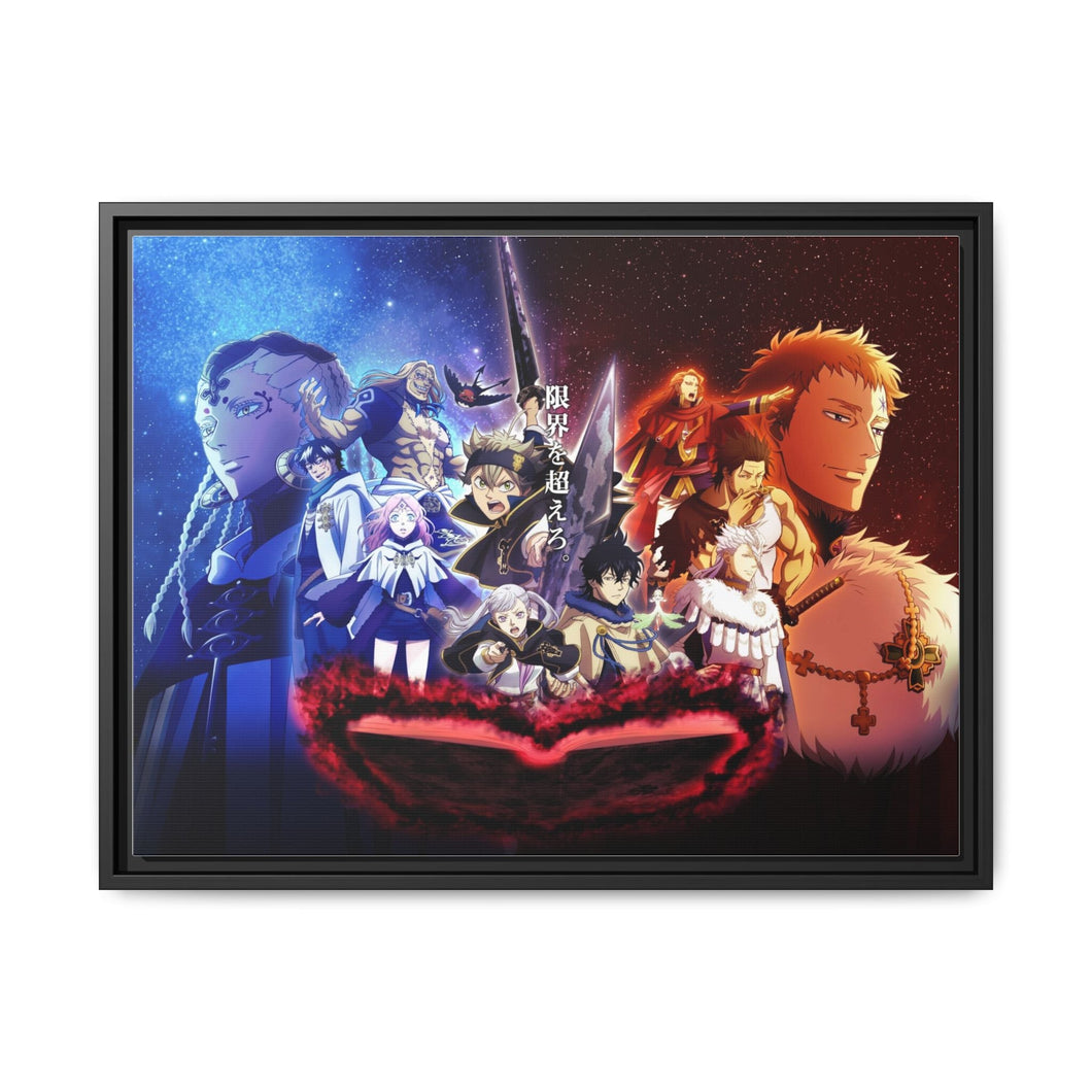 Black Clover Asta, Noelle Silva, Yuno, Yami Sukehiro, Julius Novachrono Canvas Framed Art Print
