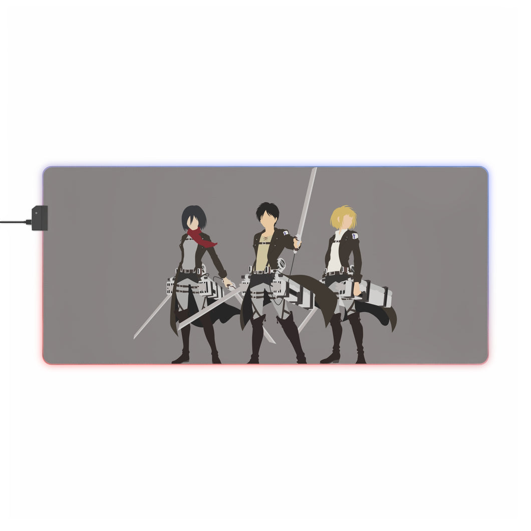 Anime Attack On Titan RGB LED Mouse Pad (Desk Mat)