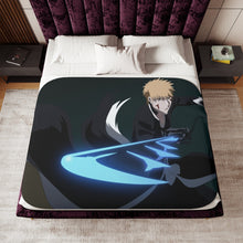 Load image into Gallery viewer, Ichigo Kurosaki Sherpa Blanket
