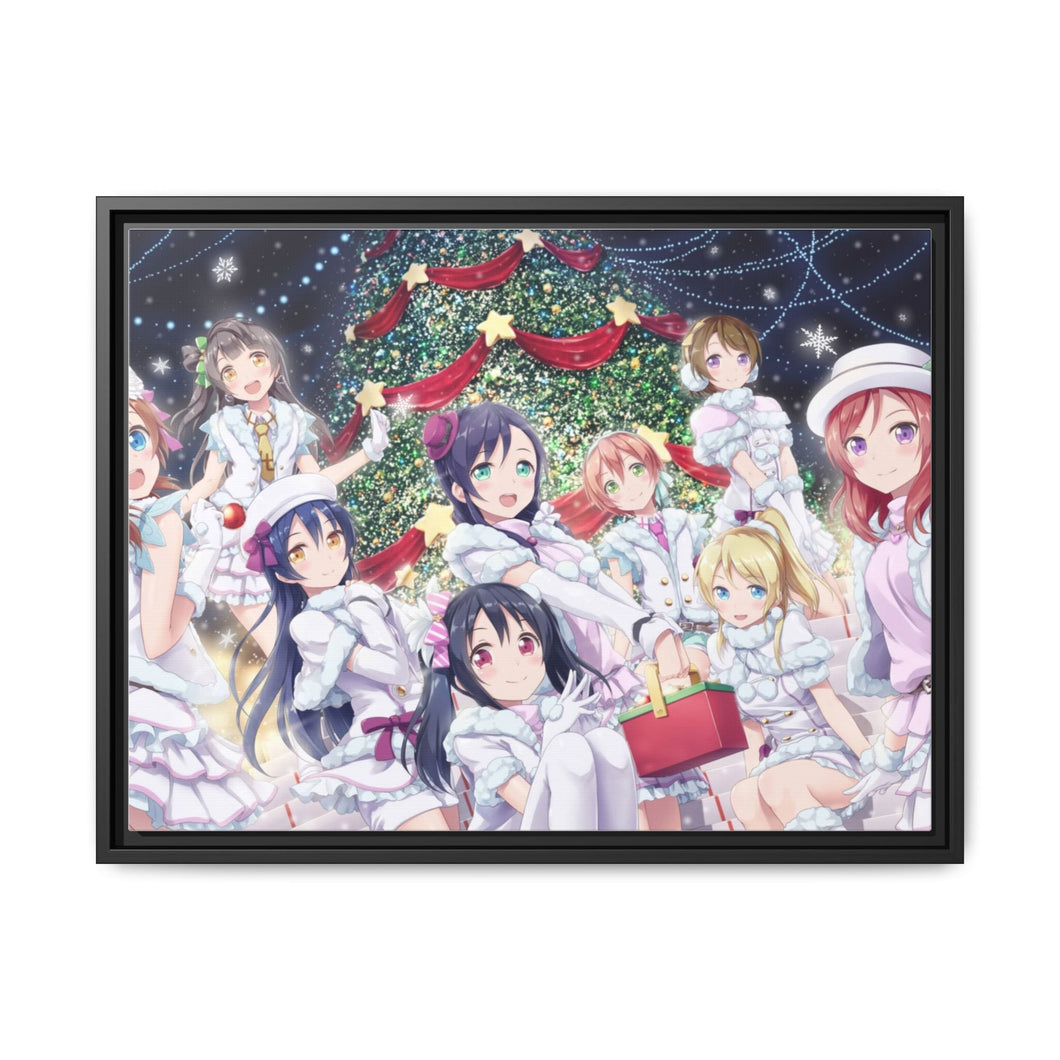 Love Live! Maki Nishikino, Kotori Minami, Umi Sonoda, Honoka Kousaka, Rin Hoshizora Canvas Framed Art Print
