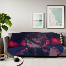 Load image into Gallery viewer, Demon Slayer: Kimetsu no Yaiba Sherpa Blanket
