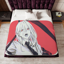 Load image into Gallery viewer, Anime Chainsaw Man Sherpa Blanket
