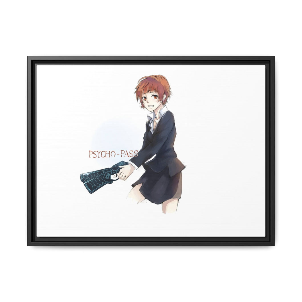 Akane Tsunemori Serious Canvas Framed Art Print