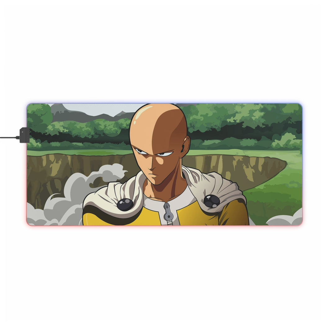Anime One-Punch Man RGB LED Mouse Pad (Desk Mat)