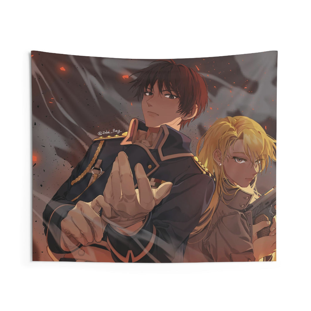 Riza Hawkeye Roy Mustang Indoor Wall Tapestry