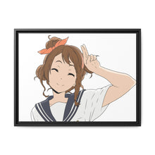 Load image into Gallery viewer, Misaki Sawakiguchi Smile Canvas Framed Art Print
