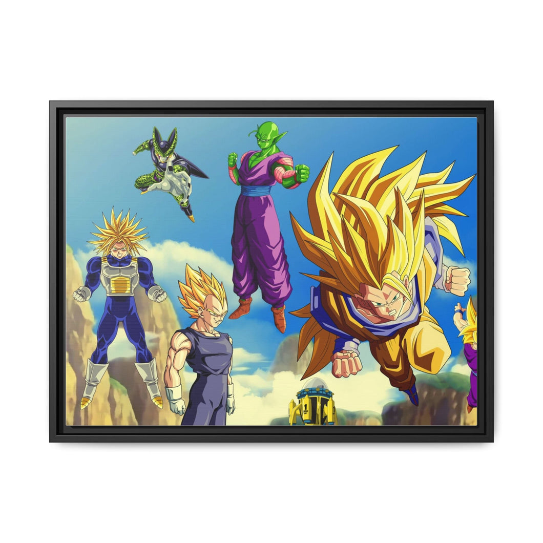 Anime Dragon Ball Z Canvas Framed Art Print