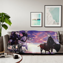 Load image into Gallery viewer, Sebastian Michaelis, Ciel Phantomhive and Undertaker (Black Butler) Sherpa Blanket
