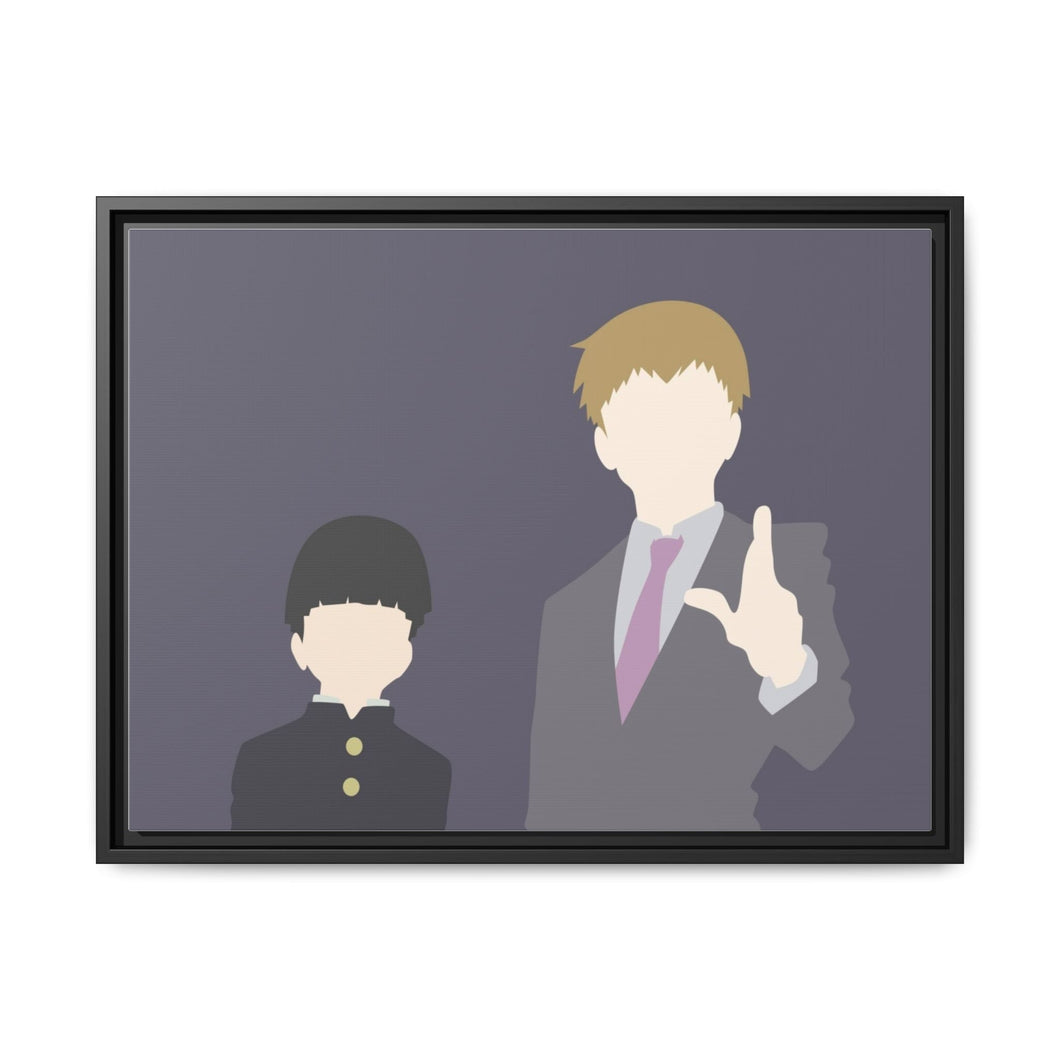 Anime Mob Psycho 100 Canvas Framed Art Print