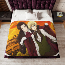 Load image into Gallery viewer, Black Butler Sherpa Blanket
