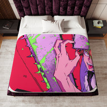Load image into Gallery viewer, Anime Chainsaw Man Sherpa Blanket
