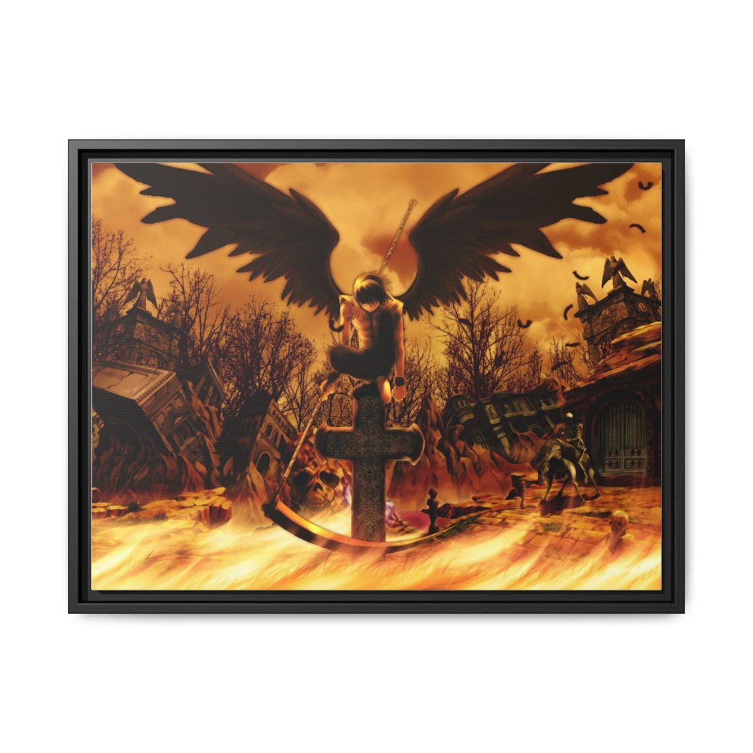 Anime Death Note Canvas Framed Art Print