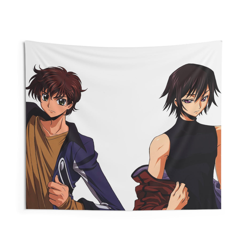 Code Geass Lelouch Lamperouge, Suzaku Kururugi Indoor Wall Tapestry