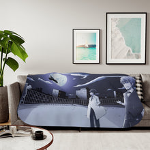 Load image into Gallery viewer, Durarara!! Izaya Orihara, Shizuo Heiwajima, Celty Sturluson Sherpa Blanket
