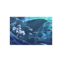 Load image into Gallery viewer, Anime Girl Underwater With Sealife Rug
