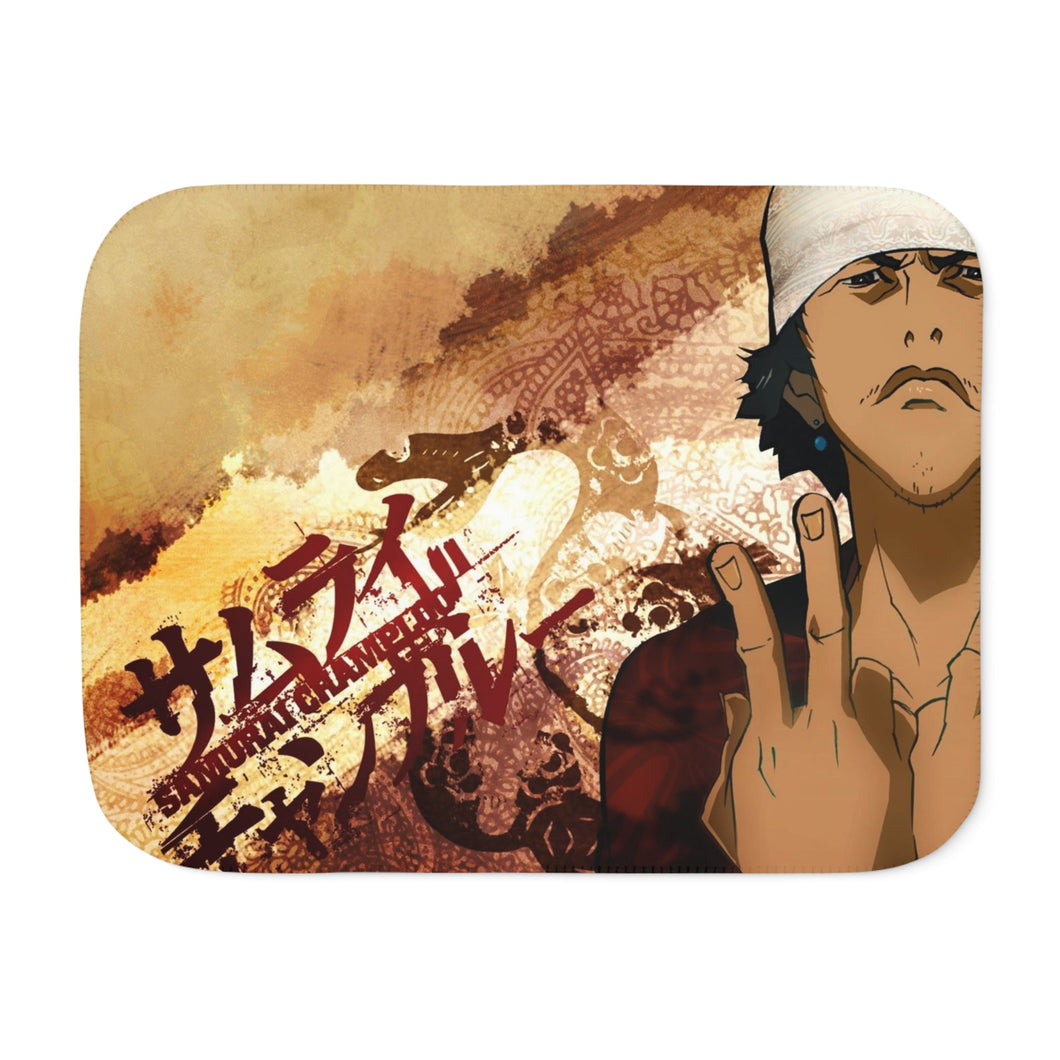 Anime Samurai Champloor Sherpa Blanket