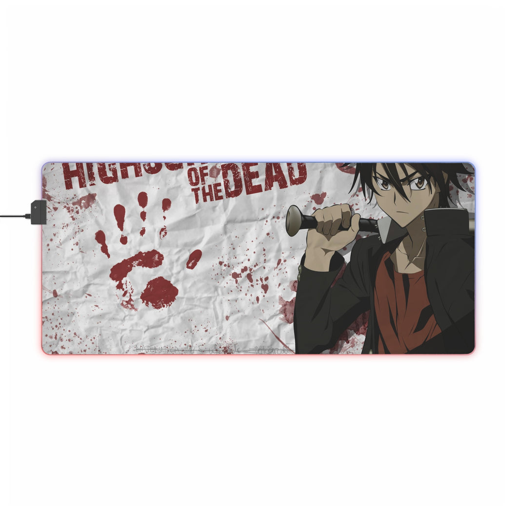 Highschool Of The Dead RGB LED Mouse Pad (Desk Mat)