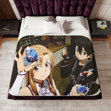Load image into Gallery viewer, Kirito and Asuna Sherpa Blanket
