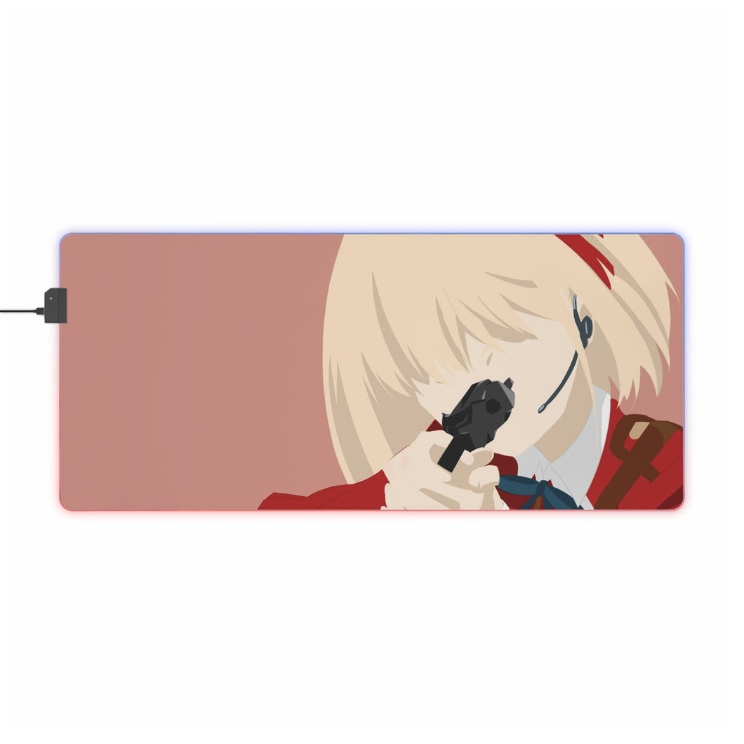 Lycoris Recoil Chisato Nishikigi RGB LED Mouse Pad (Desk Mat)