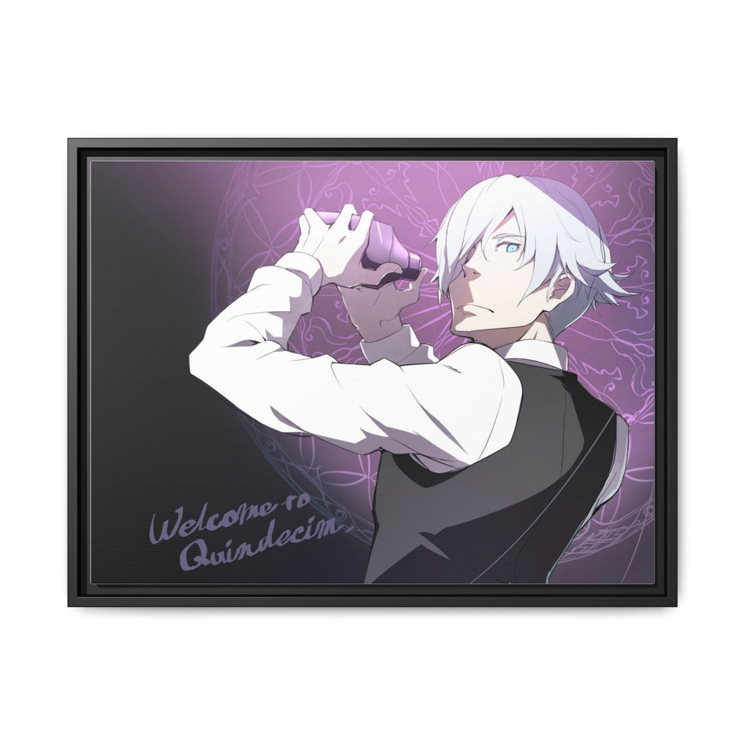Anime Death Parade Canvas Framed Art Print