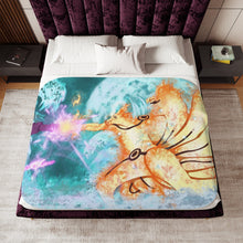 Load image into Gallery viewer, Naruto Vs Sasuke Sherpa Blanket
