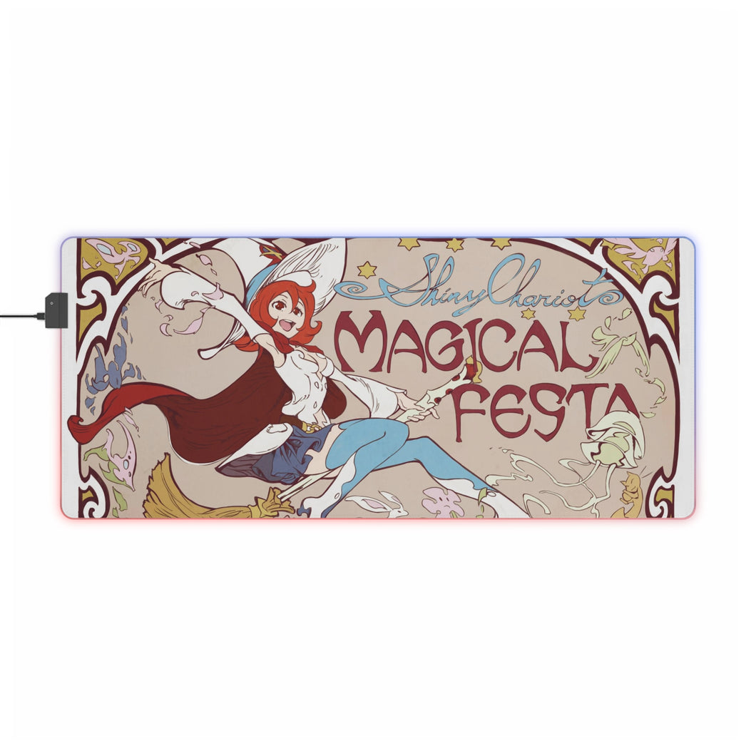 Little Witch Academia Computer Keyboard Pad, Ursula Callistis RGB LED Mouse Pad (Desk Mat)