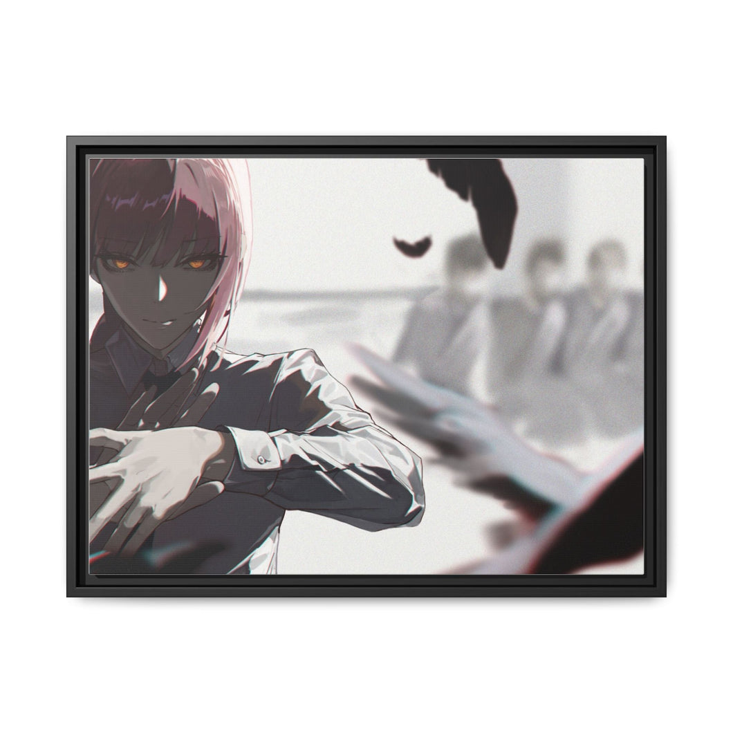 Anime Chainsaw Man Canvas Framed Art Print
