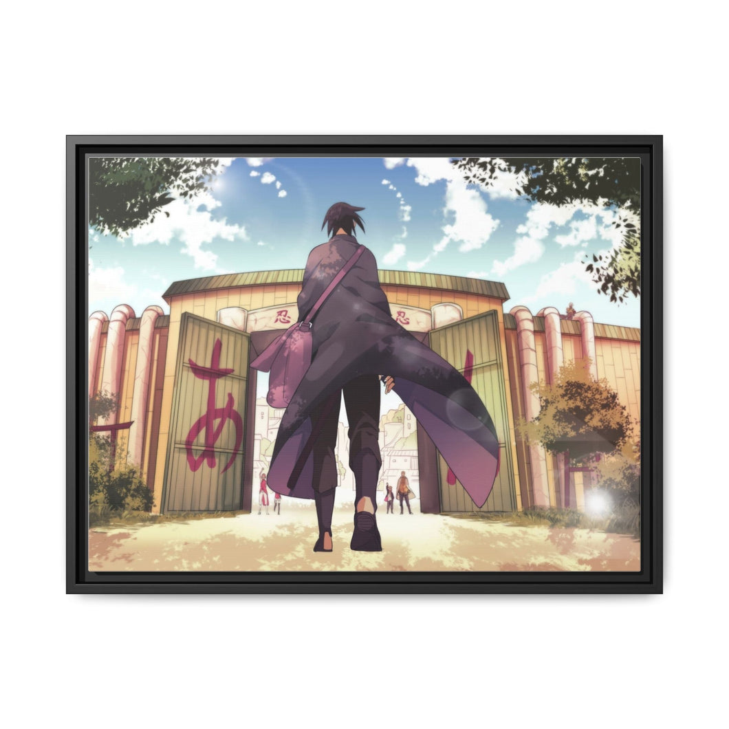 Sasuke Uchiha Canvas Framed Art Print