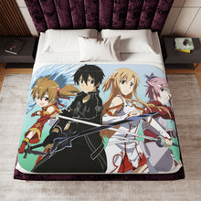 Load image into Gallery viewer, Silica,Kirito,Asuna and Lisbeth Sherpa Blanket
